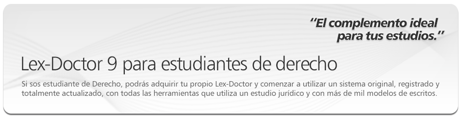 Lex-Doctor 9 para Estudiantes de Derecho, Sistema de Gesti�n Integral para Estudios Jur�dicos