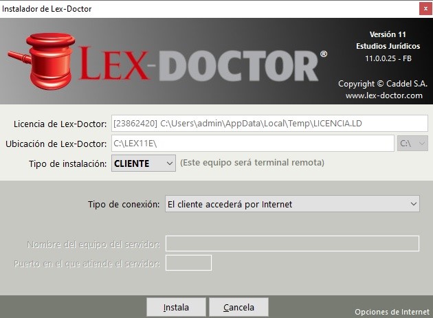 Instalación de la licencia Cliente Remoto - Instructivos de instalación de  Lex-Doctor - Soporte Técnico - LEX-DOCTOR, Gestion Juridica | Software  Juridico | Programa Juridico para Abogados | Software de Gestion Juridica  para abogados.